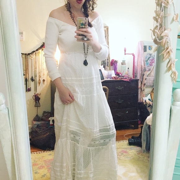 Earth Angel lace maxi dress NWOT - Picture 4 of 8